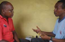 Mulwa talking about the use of condoms