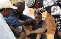 Workers concern for disabled man